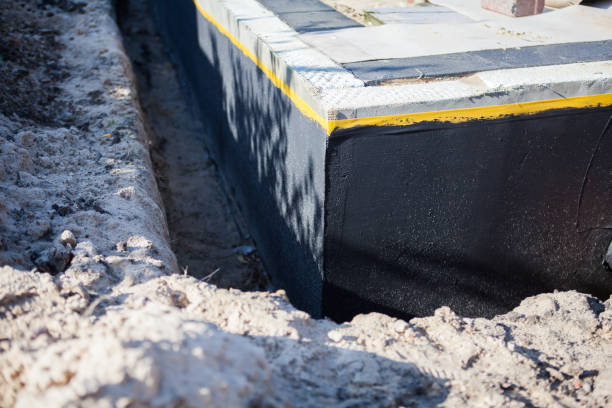 Professional Foundation Crack Repair technician working in Delton, MI